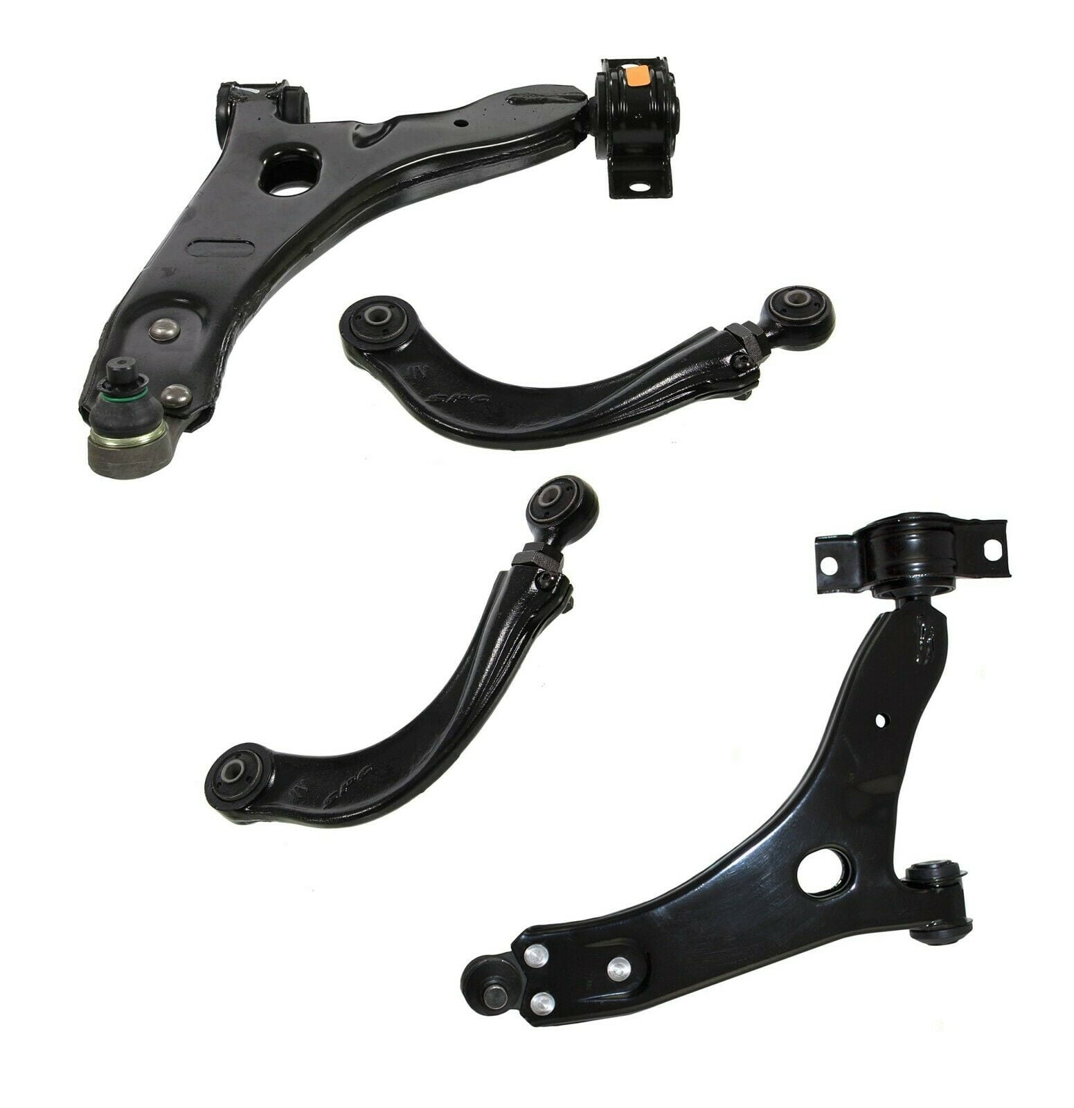 4 Pc Suspension Kit Front Lower Control Arms and Ball Joints + Rear