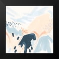 thumbnail image 2 of Vess, June Erica 12x12 Black Modern Framed Museum Art Print Titled - Abstract Fields I, 2 of 5