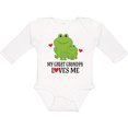 thumbnail image 3 of Inktastic My Great Grandpa Loves Me Boys Gift Boys Long Sleeve Baby Bodysuit, 3 of 5