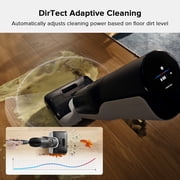 Roborock F25 Wet/Dry Vacuum Cleaner, 20000Pa Floor Cleaner, cordless, Hot Air Flash Drying & High Temperature Self Cleaning, Black