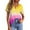 Yellow, variant on Tops for Women Trendy Womens Raglan Shirt Ladies Athletic Clothes Embroide Western Shirts Women 3x Size Tops Chiffon Tee Shirt Dress Cute Long Sleeve Rainbow Tight Long Sleeve Workout Top Purple M