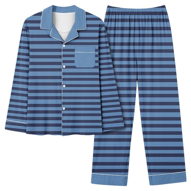 Rbaofujie Pyjama d'Automne pour Femmes Femmes Décontracté Mode Imprimé Manches Longues Hauts Décontractés Pantalons Ensemble de Pyjama Ensemble de Pyjama pour Femmes