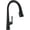 Matte Black, variant on Delta 9182-Dst Emmeline 1.8 GPM Single Hole Pull Down Kitchen Faucet - Lumicoat Chrome