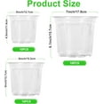 thumbnail image 2 of 30 Pack 5/6/7 Inch Clear Nursery Pots with Drainage Holes, Clear Plant Pot for Planting, Transparent Plastic Plant Pots,Durable Seed Starting Pot for Succulents, 2 of 4