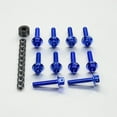 thumbnail image 2 of Aluminum Flanged Hex Bodywork Bolt M5x(0.80mm)x25mm Race Spec Etched Pack x10, 2 of 6
