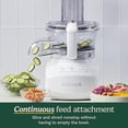 thumbnail image 3 of Cuisinart 9-Cup Continuous Feed Food Processor with Fine and Medium Reversible Shredding and Slicing Disc, Universal Blade, Continuous-Feed Attachment, and In-Bowl Storage (White), 3 of 5