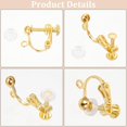 thumbnail image 6 of 1 Box 36Pcs Screw Back Earring Converter Gold Clip Earrings Backs Brass Non Pierced Painless Clip on Earring Components with Comfort Pads Earring Clips for Jewelry Making Supplies DIY Craft, 6 of 6