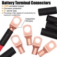 thumbnail image 5 of Fuzbaxy Cable calibre 4 (50 pies negro+50 pies rojo) Aluminio revestido de cobre CCA - Cable automotriz primario Alimentación/Tierra 20 conectores terminales de lengüetas 20 tubos termorretráctiles 3:, 5 of 5
