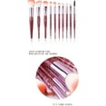 thumbnail image 4 of BSROLUNA 10Pcs Stylish Glitter Handle Makeup Brush Set Pink Make up Brushes Comfortable, 4 of 5
