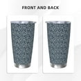 thumbnail image 3 of Logiee Small White Flowers Print 20OZ Car Cup with Lid, Stainless Steel Vacuum Insulated Double Wall Travel Tumbler, Durable Insulated Coffee Mug,Thermal Cup with Straw-Without Straw, 3 of 8
