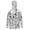 Butterfly Daisy Black White, variant on Men's Hooded Fishing Shirt Sun Protection Full Coverage Running Fishing Hoodie UV Protection Long Sleeve Hiking Clothes with Mesh Face Mask, L, Camo Hunting Forest Deer