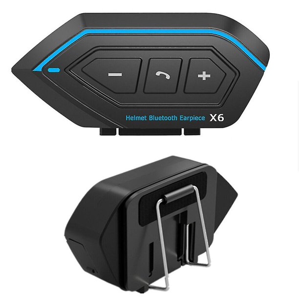 Casco de motocicleta Auriculares Bluetooth Casco Intercomunicador Auriculares estéreo