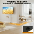 thumbnail image 6 of RTVR Mobile Floor TV Stand with Round Wooden Base for 32-65 inch Screens, Portable Swivel Tilt Adjustable TV Cart, Oak, 6 of 11