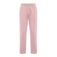 thumbnail image 3 of Ozmmyan Womens Fleece Wide Leg Sweatpants for Womens Drawstring Elastic Waist Baggy Lounge Pants with Pockets, 3 of 5