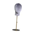 thumbnail image 1 of facefd Mannequin Tête Modèle Velours Stable pour Cheveux Postiches Stand Rack Salon, 1 of 9