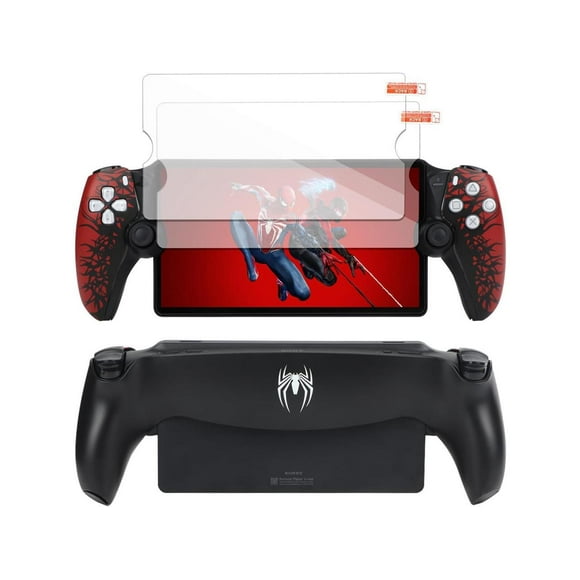 Replacement Plates for PlayStation Portal Shell with 2 Screen Protectors - Plates for Spider - Man PS5 Portal Cover, Faceplate for PlayStation Portal Remote Player (Console Not Included)