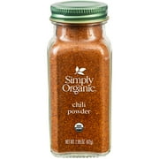 Simply Organic Chili Powder, Shelf-Stable, 2.89 oz Bottle