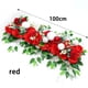 thumbnail image 3 of Decoración de pared de flores para boda, suministros de arreglo de rosas de peonía de seda, hilera de flores artificiales, arco de fondo, 100cm, 3 of 5