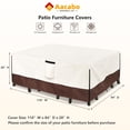 thumbnail image 2 of Funda impermeable para muebles de patio Aacabo 600D Oxford para 5 piezas, 2 of 9