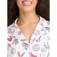 thumbnail image 3 of Way to Celebrate Women's Pride Notch Collar Top and Shorts Pajama Set, 2-Piece, Sizes XS-3X, 3 of 4