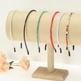 thumbnail image 7 of Unique Bargains Rhinestone Headband Faux Crystal Hair Hoop Hairband for Women Pink, 7 of 7