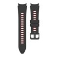 thumbnail image 2 of Pulsera de silicona para Samsung Galaxy Watch 3/4/4 Classic (negro-rojo), 2 of 6