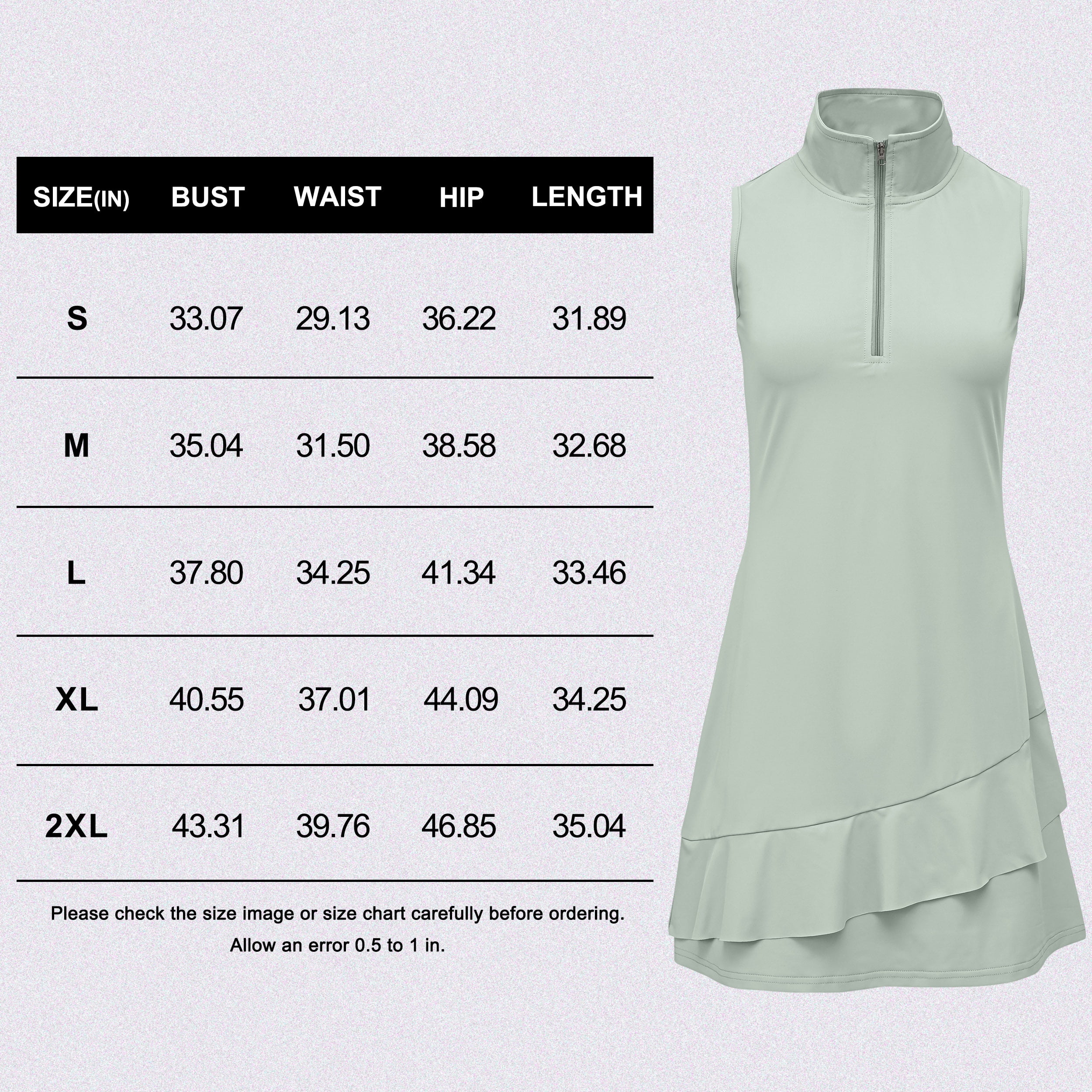 Tennis Dress for Women Golf Outfits with Shorts and Pockets Sleeveless Active Exercise Athletic Dresses for Women