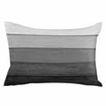 thumbnail image 2 of Black Grey Ombre Standard Size Pillow Cover, Pillowcase Protectors with Zipper, Breathable Decorative Throw Pillow Case Cover, Farmhouse Vintage Wooden Striped Pillow Shams for Couch Sofa 20x26Inch, 2 of 8