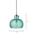 thumbnail image 2 of Alden Décor Honeycomb 1-Light Glass Pendant, 2 of 3