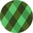 thumbnail image 1 of Ahgly Company Indoor Round Patterned Dark Forest Green Area Rugs, 8' Round, 1 of 6