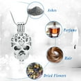 thumbnail image 3 of Skull Cremation Jewelry for Ashes Urn Necklace for Ashes for Pet Human Ashes Urn Pendant for Men Women Memorial Ash Keepsake, 3 of 7