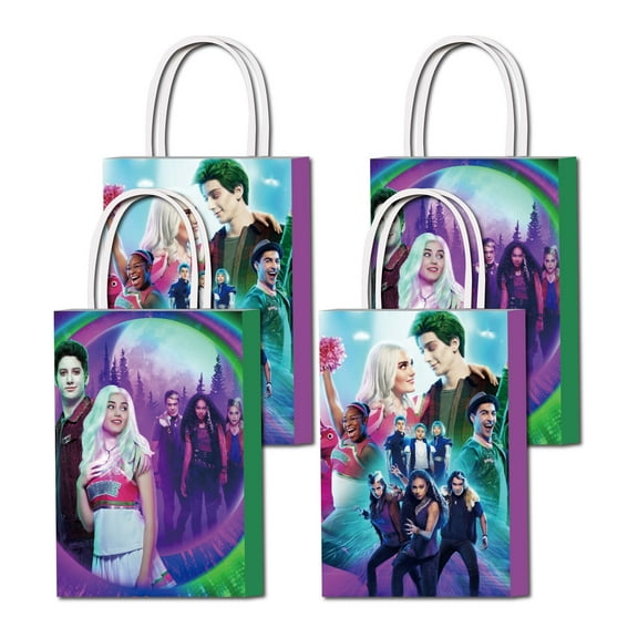 16 PCS For Zombie Theme For High Birthday Party Bags,Party Favor Bags,Birthday Party Decorations,With Handles Favor Bags Candy Gift Bags for Party Supplies