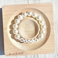 thumbnail image 2 of Magik Custom Name Bracelet High Luster Imitation Pearl Stackable Mama Bracelet, 2 of 5