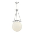 thumbnail image 5 of Manor 3-Light Pendant in Polished Nickel, 5 of 6