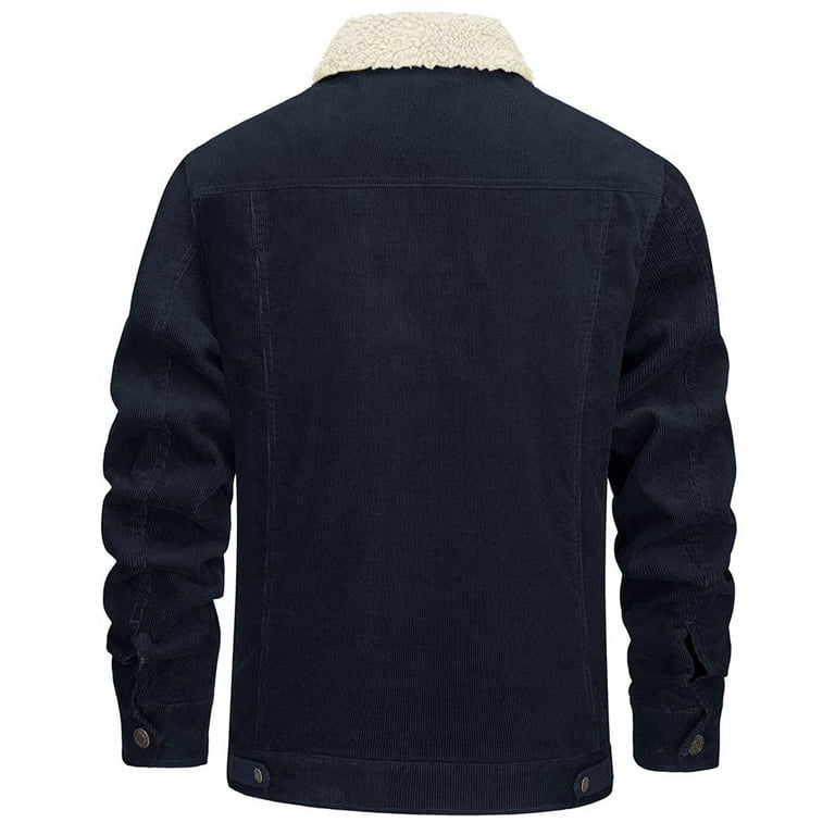Custom Men's Winter Borg Collar Flap Pocket Corduroy Jacket - China Jacket  and Varsity Jacket price