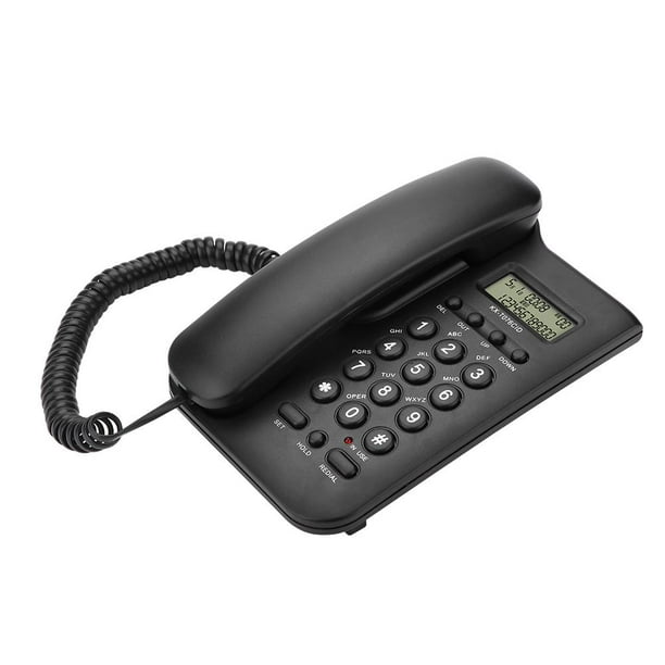 Spptty Téléphone Fixe Téléphone Fixe à Domicile, Téléphone Fixe de Bureau Filaire de Bureau de Bureau de Bureau