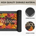 thumbnail image 5 of Fall Door Mat, 17 x 30 Inch Gold Leaf Welcome Doormat Decorative Thanksgiving Home Floor Mat, Non Slip Rubber Back and Strong Water Absorption for Outdoor Indoor Entrance Decor, 5 of 6