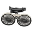 thumbnail image 1 of veasfak Car Backseat Double Head Fan Portable Versatile Angle Adjustable USB Car Fan Black Gray, 1 of 9