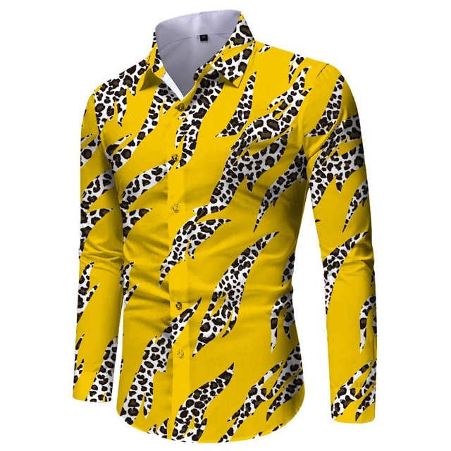 Camisas hawaianas con estampado de flores en 3D para hombre camisas de manga larga para fiestas camisas de gran tamaño para hombres ropa blusas Harajuku con solapa