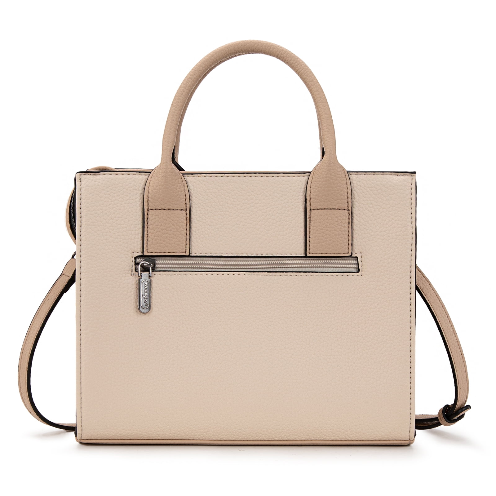 Wrangler Tote Bags for Women and Purse for Women with Adjustable Strap, Beige