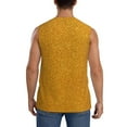 thumbnail image 4 of Fotbe Men's Gold Glitter Print Men's Sleeveless Muscle Tank Tops Casual T-Shirts for Gym Workout Beach-3X-Large, 4 of 8