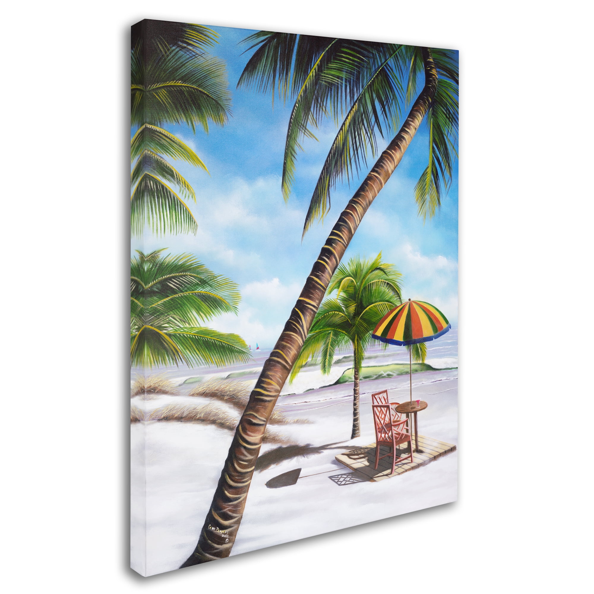 Trademark Fine Art 'Palm Beach' Canvas Art by Geno Peoples