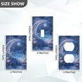 thumbnail image 7 of Yayeee Blank Wall Plate Cover 1-Gang 4.5"x2.7" Home Unused Decorative Outlet, Crystal Ball, 7 of 7