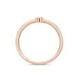 thumbnail image 6 of Round Cut Lab Grown Diamond Accent Solitaire Stackable Engagement Ring In 14K Rose Gold With IGI Certificate(0.07 Cttw,SI1-SI2 Clarity,G-H Color)-10, 6 of 8