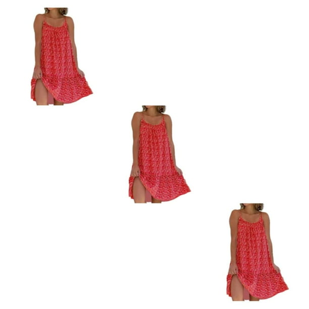 Minnieouse Maxi vestido multifuncional y elegante para mujer Vintage Boho Robe cómodo multifunción y elegante fuera del hombro rojo 2XL Type1 NO1