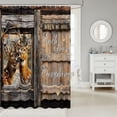 thumbnail image 2 of Rustic Deer Fabric Shower Curtain Hunting Deer Shower Curtain,Wild Animal Bathroom Shower Curtain Sets Wildlife Woodland Animal Theme Bath Curtain 72"Wx84"L, 2 of 6