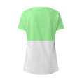thumbnail image 6 of Fesfesfes Women Tops And Blouses Women's Fashion Printed Round Neck Short Sleeve T-shirt Blouse Loose Tops Womens Tops 6(M), 6 of 6