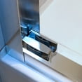 thumbnail image 4 of 56-60"W x 60"H Double Sliding Tub Shower Door, Aluminium Alloy Frame in Chrome, 1/4" (6mm) Thick SGCC Tempered Clear Glass., 4 of 9