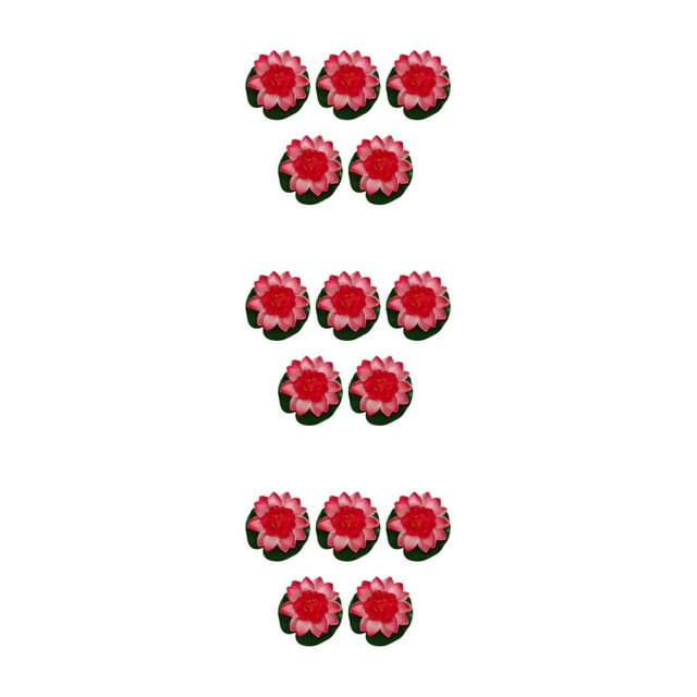 kurtrusly 5pieces Float Artificial Flower Wide Application Long-lasting Durability Easy peach red 3Set