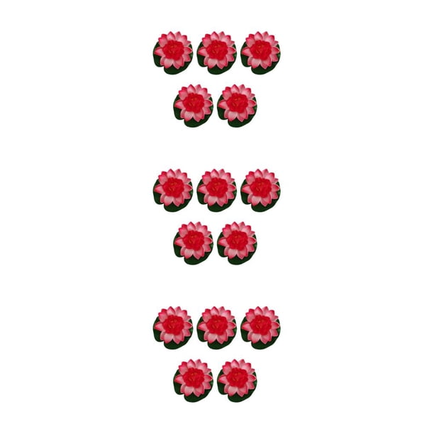 5 uds flor de loto Artificial Bearachild rojo melocotón